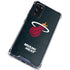 NBA Miami Heat Black Partial Logo Galaxy S20 FE Clear Case