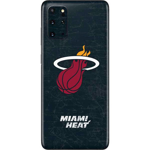 NBA Miami Heat Black Partial Logo Galaxy S20 Plus Skin