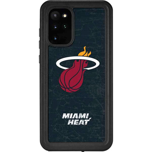 NBA Miami Heat Black Partial Logo Galaxy S20 Plus Waterproof Case