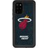 NBA Miami Heat Black Partial Logo Galaxy S20 Plus Waterproof Case