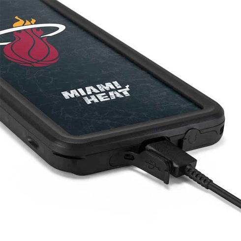 NBA Miami Heat Black Partial Logo Galaxy S20 Plus Waterproof Case