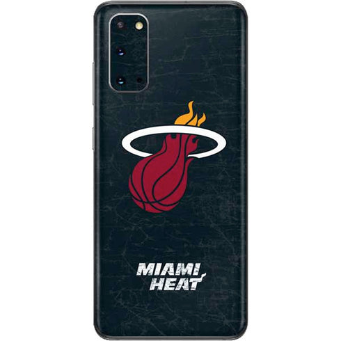 NBA Miami Heat Black Partial Logo Galaxy S20 Skin