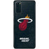 NBA Miami Heat Black Partial Logo Galaxy S20 Skin