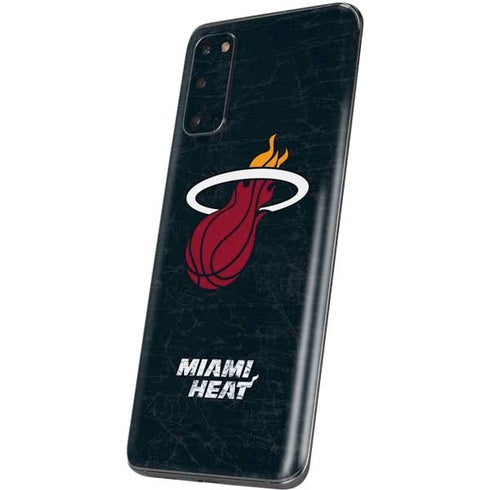 NBA Miami Heat Black Partial Logo Galaxy S20 Skin