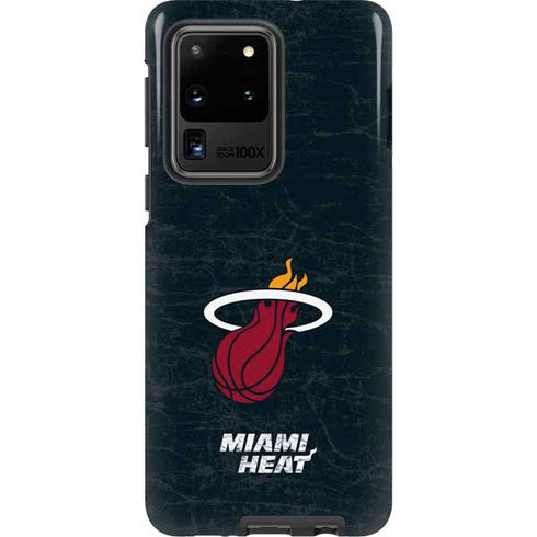 NBA Miami Heat Black Partial Logo Galaxy S20 Ultra 5G Pro Case