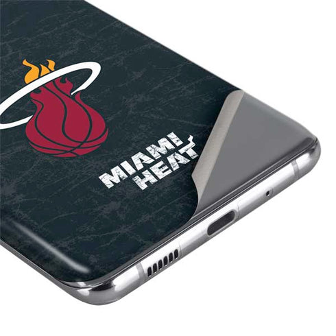 NBA Miami Heat Black Partial Logo Galaxy S20 Ultra 5G Skin