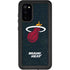 NBA Miami Heat Black Partial Logo Galaxy S20 Waterproof Case
