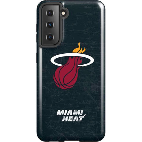 NBA Miami Heat Black Partial Logo Galaxy S21 5G Pro Case