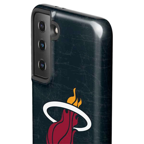 NBA Miami Heat Black Partial Logo Galaxy S21 FE Pro Case