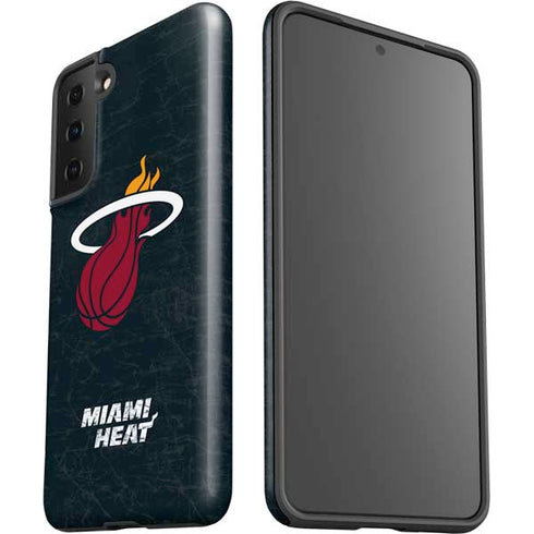NBA Miami Heat Black Partial Logo Galaxy S21 FE Pro Case
