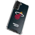 NBA Miami Heat Black Partial Logo Galaxy S22 Clear Case