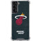 NBA Miami Heat Black Partial Logo Galaxy S22 Clear Case
