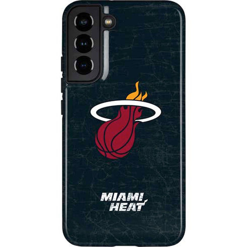 NBA Miami Heat Black Partial Logo Galaxy S22 Plus Pro Case