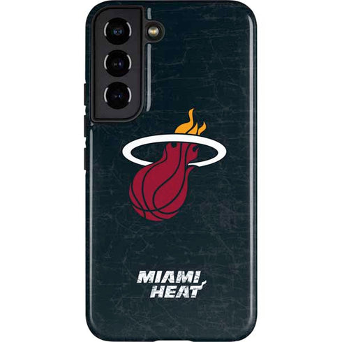 NBA Miami Heat Black Partial Logo Galaxy S22 Pro Case