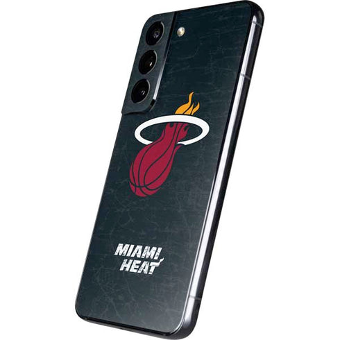 NBA Miami Heat Black Partial Logo Galaxy S22 Skin