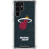 NBA Miami Heat Black Partial Logo Galaxy S22 Ultra Clear Case