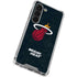 NBA Miami Heat Black Partial Logo Galaxy S23 Clear Case