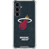 NBA Miami Heat Black Partial Logo Galaxy S23 FE Clear Case
