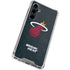 NBA Miami Heat Black Partial Logo Galaxy S23 FE Clear Case