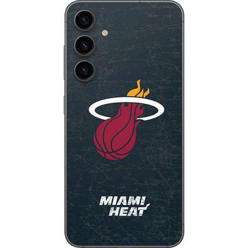 NBA Miami Heat Black Partial Logo Galaxy S23 FE Skin