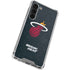 NBA Miami Heat Black Partial Logo Galaxy S23 Plus Clear Case