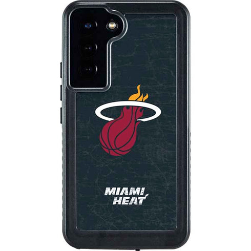 NBA Miami Heat Black Partial Logo Galaxy S23 Plus Waterproof Case