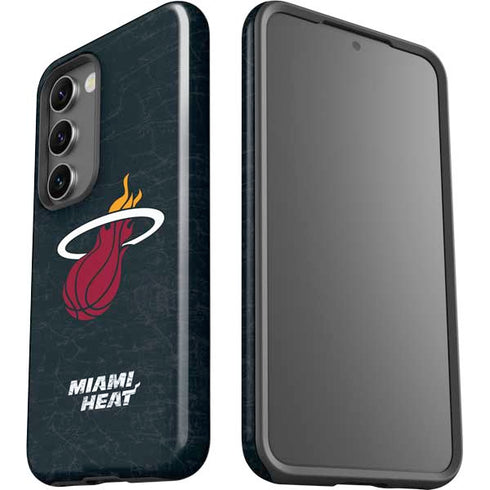 NBA Miami Heat Black Partial Logo Galaxy S23 Pro Case