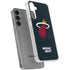 NBA Miami Heat Black Partial Logo Galaxy S24 Plus Clear Case