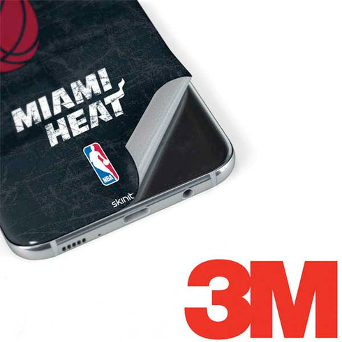 NBA Miami Heat Black Partial Logo Galaxy S8 Skin