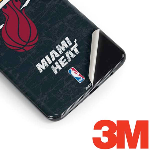 NBA Miami Heat Black Partial Logo Galaxy S9 Plus Skin