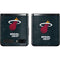 NBA Miami Heat Black Partial Logo Galaxy Z Flip Skin