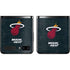 NBA Miami Heat Black Partial Logo Galaxy Z Flip Skin