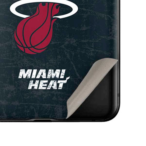 NBA Miami Heat Black Partial Logo Galaxy Z Flip Skin