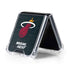 NBA Miami Heat Black Partial Logo Galaxy Z Flip5 5G Clear Case