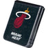 NBA Miami Heat Black Partial Logo Galaxy Z Flip5 5G Skin