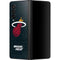 NBA Miami Heat Black Partial Logo Galaxy Z Fold3 5G Skin