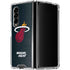 NBA Miami Heat Black Partial Logo Galaxy Z Fold4 5G Clear Case