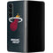 NBA Miami Heat Black Partial Logo Galaxy Z Fold4 5G Skin