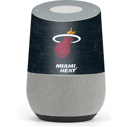 NBA Miami Heat Black Partial Logo Google Home Skin