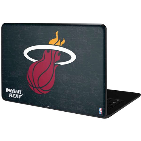 NBA Miami Heat Black Partial Logo Google Pixelbook Go Skin