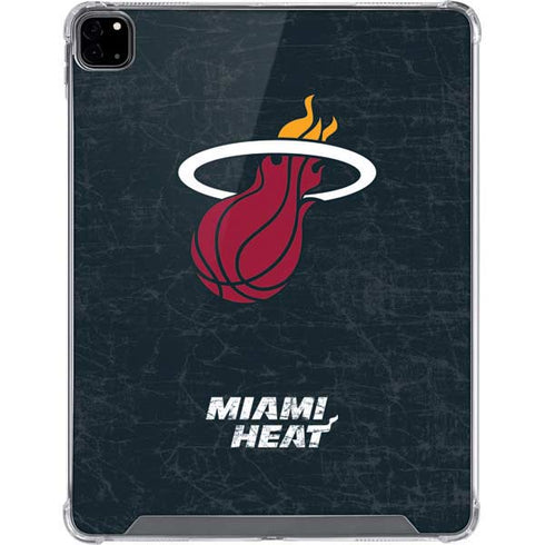 NBA Miami Heat Black Partial Logo iPad Pro 12.9in (2020) Clear Case