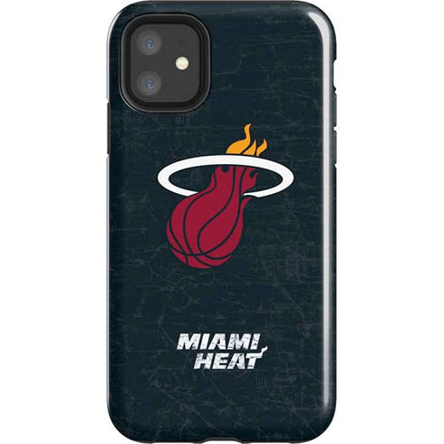 NBA Miami Heat Black Partial Logo iPhone 11 Impact Case