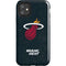 NBA Miami Heat Black Partial Logo iPhone 11 Impact Case