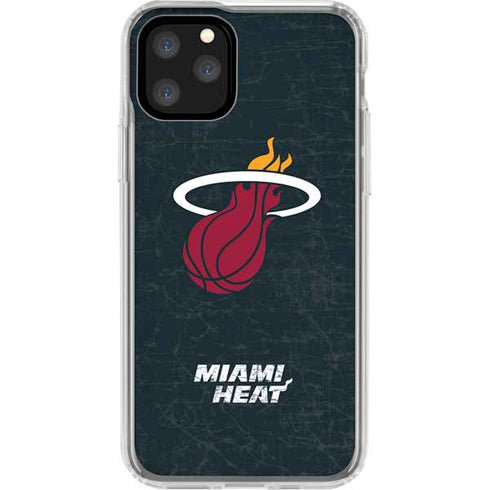 NBA Miami Heat Black Partial Logo iPhone 11 Pro Clear Case