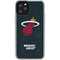 NBA Miami Heat Black Partial Logo iPhone 11 Pro Clear Case