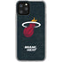 NBA Miami Heat Black Partial Logo iPhone 11 Pro Clear Case