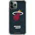 NBA Miami Heat Black Partial Logo iPhone 11 Pro Max Clear Case