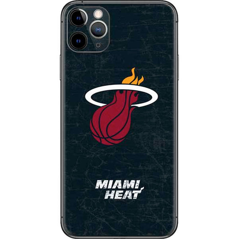 NBA Miami Heat Black Partial Logo iPhone 11 Pro Max Skin