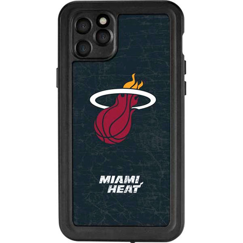 NBA Miami Heat Black Partial Logo iPhone 11 Pro Max Waterproof Case