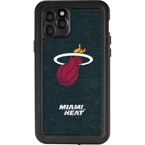 NBA Miami Heat Black Partial Logo iPhone 11 Pro Waterproof Case